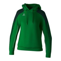 Bluza damska z kapturem Erima Evo Star. Zielone bluzy z kapturem damskie Erima, na zimę, z materiału. Za 242.00 zł.