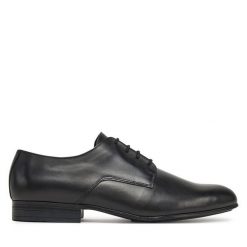 Półbuty Calvin Klein. Czarne buty wizytowe męskie CALVIN KLEIN, bez zapięcia. Za 449.99 zł.