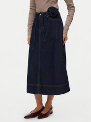 Vero Moda Spódnica jeansowa Ruth 10343067 Granatowy A-Line Fit. Niebieskie spódniczki damskie Vero Moda, xl, bez wzorów, z bawełny. Za 229.99 zł.