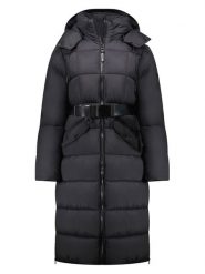 Geographical Norway Płaszcz pikowany "Antrena" w kolorze czarnym rozmiar: L. Czarne płaszcze damskie Geographical Norway, l, bez wzorów, ze skóry. Za 502.76 zł.