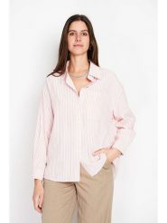 ASSUILI Bluzka w kolorze jasnoróżowym rozmiar: 42. Różowe bluzki damskie Assuili, bez wzorów, klasyczne, bez kołnierzyka, bez ramiączek. Za 121.99 zł.