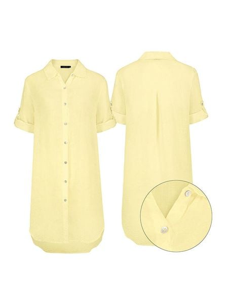 Eight2Nine Sukienka w kolorze żółtym rozmiar: L/XL. Żółte sukienki damskie Eight2Nine, l, bez wzorów, bez kołnierzyka, bez ramiączek, maxi. Za 135.49 zł.