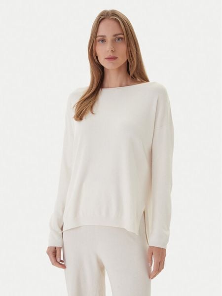 Kontatto Sweter 3M0800C Écru Regular Fit. Swetry klasyczne damskie Kontatto, m, z syntetyku, bez kołnierzyka. Za 189.99 zł.