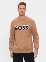 Boss Bluza Soleri 07 50507939 Beżowy Relaxed Fit. Brązowe bluzy bez kaptura męskie Boss, m, z bawełny. Za 719.99 zł.