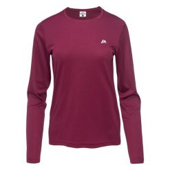 Damska koszulka z długim rękawem Martes Essentials Lope. Fioletowe topy sportowe damskie MARTES ESSENTIALS, bez wzorów, bez ramiączek. Za 45.33 zł.