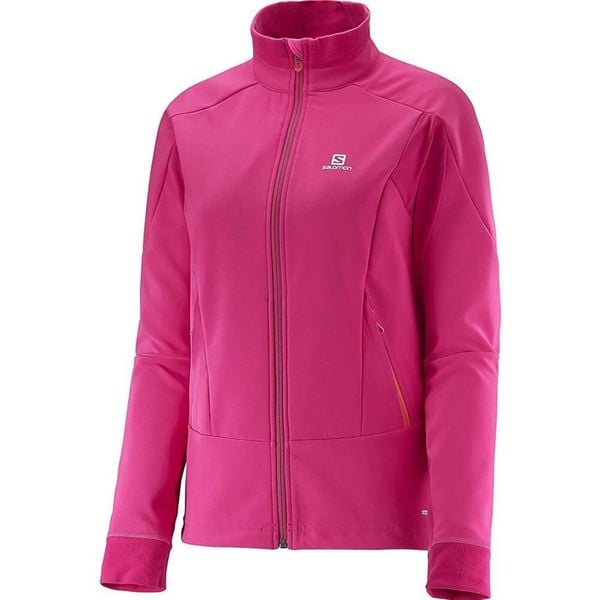 Kurtka softshell damska Salomon Momemtum techniczna. Czerwone kurtki damskie Salomon, s, bez wzorów, z softshellu, bez kaptura. W wyprzedaży za 239.00 zł.