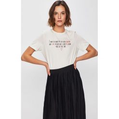 Vero Moda - Top. Czarne topy damskie Vero Moda, l, bez wzorów, z bawełny, bez kołnierzyka. W wyprzedaży za 24.90 zł.