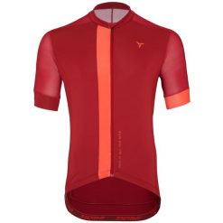 Koszulka rowerowa (z krótkim rękawem) męska SILVINI Men Jersey CARNIO. Czerwone t-shirty sportowe męskie Silvini, m, z jersey, bez ramiączek, rowerowe. Za 289.99 zł.