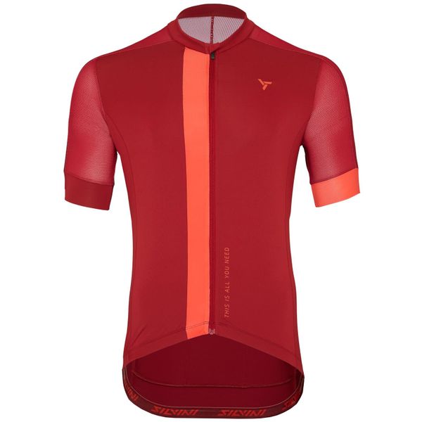 Koszulka rowerowa (z krótkim rękawem) męska SILVINI Men Jersey CARNIO. Czerwone t-shirty sportowe męskie Silvini, m, z jersey, bez ramiączek, rowerowe. Za 289.99 zł.