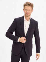 BOSS marynarka garniturowa z nowej wełny - H-Harvey-MM-C-NF Mężczyźni Slim Fit niebieski, 56. Niebieskie marynarki męskie Boss, bez wzorów, z wełny. Za 1,499.95 zł.