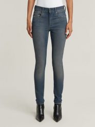 G-Star Dżinsy "Lhana" - Skinny fit - w kolorze niebieskim rozmiar: W27/L30. Niebieskie jeansy damskie G-Star. Za 188.85 zł.