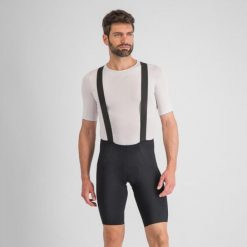 Spodenki rowerowe Sportful SRK. Czarne szorty męskie SPORTFUL, bez wzorów, z materiału. Za 582.20 zł.