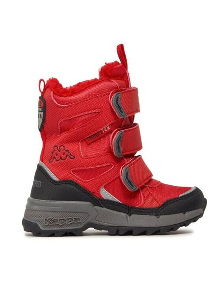 Kappa Śniegowce 260902K Czerwony. Czerwone kozaki dziewczęce Kappa, bez wzorów, z materiału, bez obcasa. Za 129.99 zł.