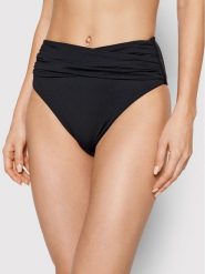 Seafolly Dół od bikini Wrap Front 40643-942 Czarny. Czarne bikini damskie Seafolly, bez wzorów. Za 199.99 zł.