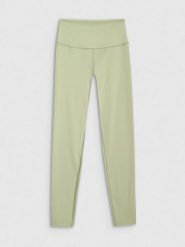 4F Legginsy sportowe w kolorze zielonym rozmiar: M. Zielone legginsy damskie 4f, m, bez wzorów, z materiału, outdoorowe. Za 88.23 zł.