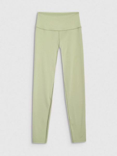 4F Legginsy sportowe w kolorze zielonym rozmiar: L. Zielone legginsy damskie 4f, l, bez wzorów, z materiału. Za 98.95 zł.