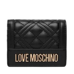 Portfel LOVE MOSCHINO. Czarne portfele damskie Love Moschino, bez wzorów. Za 379.99 zł.