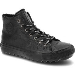 Czarne Sneakersy Big Star Damskie Sportowe Obuwie. Czarne buty sportowe na co dzień damskie Big Star, bez wzorów, z futra. Za 129.00 zł.