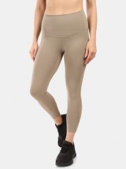 Kilpi Legginsy funkcyjne "Rivian" w kolorze beżowym rozmiar: 38. Brązowe legginsy damskie Kilpi, bez wzorów, z materiału, outdoorowe. Za 139.54 zł.