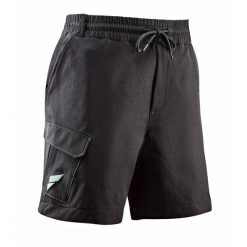 Spodenki boulderowe męskie. Czarne szorty męskie FELSENFEST, z elastanu, bez kołnierzyka. Za 259.99 zł.