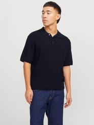Jack & Jones Koszulka polo "Cooper" w kolorze granatowym rozmiar: L. Niebieskie koszulki polo męskie Jack & Jones, l, bez wzorów, z bawełny, bez ramiączek. Za 105.14 zł.