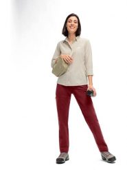 Maier Sports Spodnie funkcyjne "Lulaka" w kolorze czerwonym rozmiar: 44. Czerwone spodnie sportowe damskie Maier Sports, z materiału, outdoorowe. Za 223.99 zł.