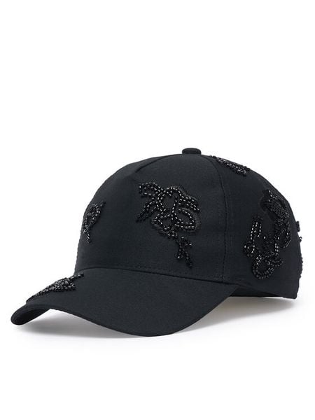 Liu Jo Czapka z daszkiem TF6168 T2176 Czarny. Czarne czapki z daszkiem damskie Liu Jo, bez wzorów, z syntetyku. Za 299.99 zł.