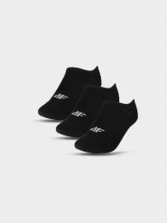 4F Skarpetki casual stopki (3-pack) męskie - czarne 43-46. Czarne skarpetki męskie 4f, bez wzorów, z bawełny. Za 44.99 zł.