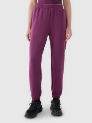 4F Spodnie dresowe w kolorze fioletowym rozmiar: XL. Różowe spodnie dresowe damskie 4f, xl, bez wzorów, z dresówki. Za 86.99 zł.