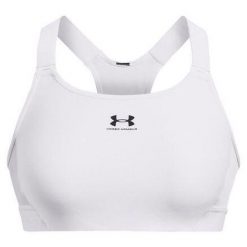Stanik fitness Under Armour HG Armour High. Białe biustonosze sportowe damskie Under Armour, bez wzorów. Za 139.99 zł.