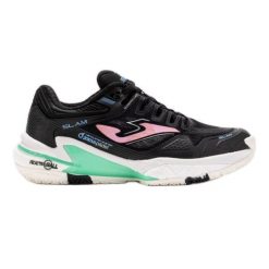 Buty do tenisa Joma Slam Lady 2501 TSLALS2501OM czarne. Czarne obuwie treningowe damskie na fitness i siłownię. Za 501.51 zł.