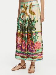 LOLA CASADEMUNT Spódnica midi LS2608001 Kremowy Regular Fit. Białe spódniczki damskie lola casademunt, s, bez wzorów, midi. Za 379.99 zł.