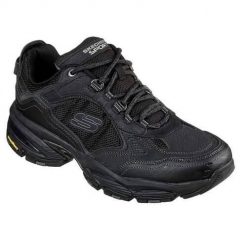 Buty do chodzenia męskie Skechers Vigor 30. Czarne buty sportowe na co dzień męskie Skechers, z materiału, bez zapięcia, trekkingowe. Za 366.00 zł.