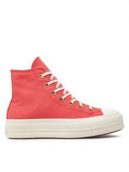 Converse Trampki Chuck Taylor All Star Lift Platform Canvas A09914C Różowy. Czerwone trampki i tenisówki damskie Converse, bez wzorów, z materiału. Za 279.99 zł.