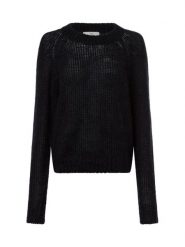 IPURI Sweter z dzianiny Kobiety czarny, S. Czarne swetry klasyczne damskie IPURI, s, z dzianiny, bez kołnierzyka. Za 299.95 zł.