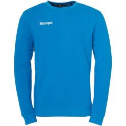 Sweter treningowy Kempa. Niebieskie swetry męskie KEMPA, l, bez wzorów, z materiału, bez kołnierzyka. Za 163.50 zł.