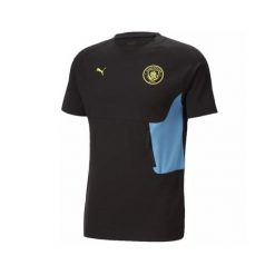 Koszulka Manchester City 2024/25. Czarne t-shirty sportowe męskie Puma, bez ramiączek, do piłki nożnej. Za 198.50 zł.