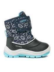 Geox Śniegowce B Flanfil Girl B Abx B263WG 0BCMN CF4N4 M Granatowy. Niebieskie kozaki dziewczęce Geox, bez wzorów, ze skóry, bez obcasa. Za 329.99 zł.