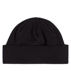 Czapka Tommy Jeans. Czarne czapki męskie Tommy Jeans, na zimę, bez wzorów, z jeansu. Za 199.99 zł.