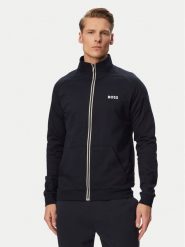 BOSS Bluza Authentic Jacket Z 50545564 Granatowy Regular Fit. Niebieskie bluzy bez kaptura męskie Boss, m, z bawełny. Za 429.99 zł.