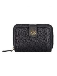 Bellicci Skórzany portfel "Percy" w kolorze czarnym - 13 x 10 x 3 cm rozmiar: onesize. Czarne portfele damskie Bellicci, bez wzorów, z materiału. Za 130.95 zł.