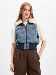 Levi's kamizelka dżinsowa Kobiety Bawełna (100%) niebieski, S. Niebieskie kamizelki damskie Levi's, s, z bawełny. Za 599.95 zł.