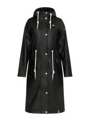 Schmuddelwedda Płaszcz przeciwdeszczowy w kolorze czarnym rozmiar: XS. Czarne kurtki przeciwdeszczowe damskie Schmuddelwedda, xs, bez wzorów, sportowe. Za 522.14 zł.