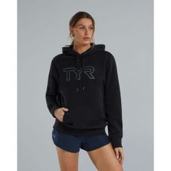 Bluza z kapturem techniczne TYR UltraSoft Big Logo. Czarne bluzy sportowe damskie TYR, z materiału. Za 349.98 zł.