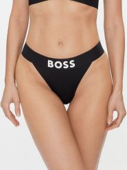 Boss Stringi 50497828 Czarny. Czarne stringi damskie Boss, xxl, bez wzorów, z syntetyku. Za 159.99 zł.
