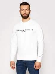 Tommy Hilfiger Bluza Logo MW0MW11596 Biały Regular Fit. Białe bluzy bez kaptura męskie Tommy Hilfiger, m, z syntetyku. Za 359.99 zł.