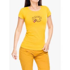 Koszulka damska Ocun T Sling. Żółte bluzki sportowe damskie Ocun, bez wzorów, bez ramiączek. Za 51.99 zł.