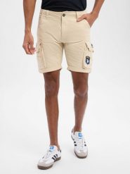 Alpha Industries Spodenki Mężczyźni Bawełna biały, 32. Białe szorty męskie Alpha Industries, z bawełny, bez kołnierzyka. Za 279.95 zł.