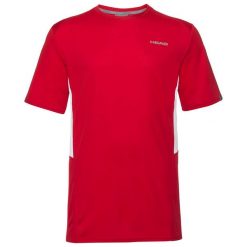 Koszulka tenisowa męska Head Club 22 Tech T-shirt red XL. Czerwone t-shirty męskie HEAD, m, bez wzorów, bez kołnierzyka. Za 129.00 zł.