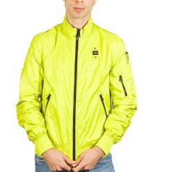 Kurtka BLAUER GIUBBINI CORTI FODERAT Żółty. Żółte kurtki męskie Blauer, bez wzorów, z tkaniny, bez kaptura. Za 712.99 zł.